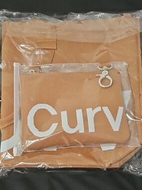 Curves Double Knit Tote Bags (Cinnamon)